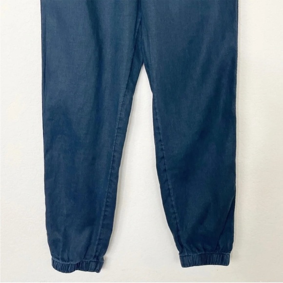 ATHLETA BLACK CABO LINEN JOGGER PANTS SIZE 8 - Picture 4 of 7